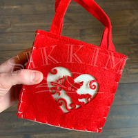 Filcowa torebka `Amorek na Walentynki` mała